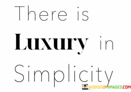 There Is Luxury In Simplicity Quotes