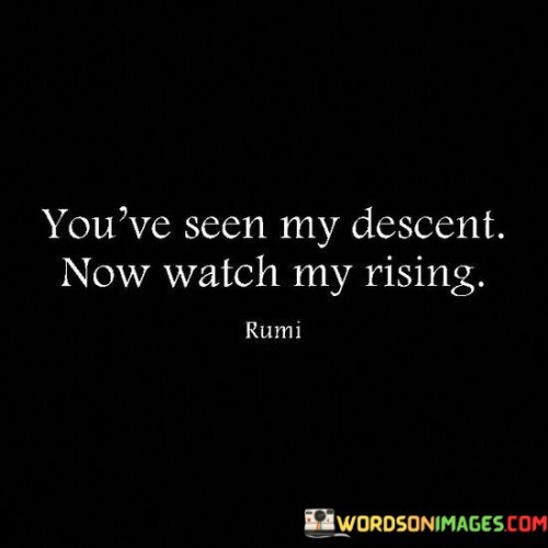 You've Seen My Descent Now Watch My Rising Quotes