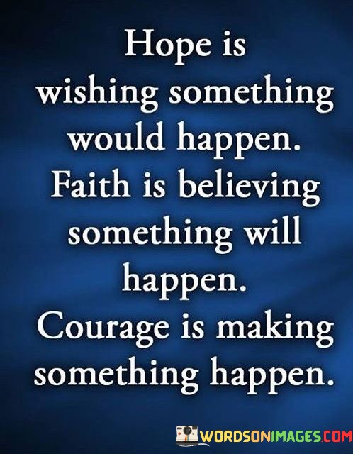 Hope Is Wishing Something Would Happen Quotes