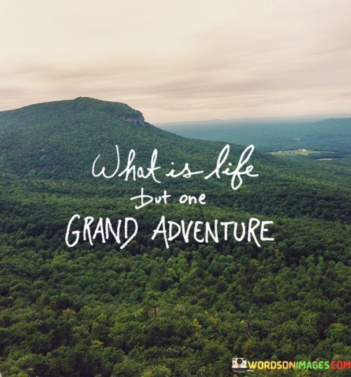 What Is Life But One Grand Adventure Quotes