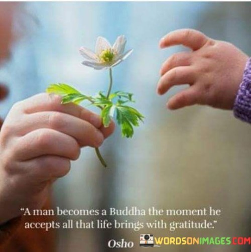 A Man Becomes A Buddha The Moment He Accepts All That Life Quotes