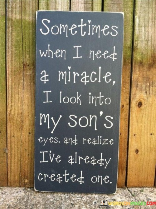 Sometimes When I Need A Miracle I Look Into Quotes