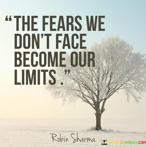 The Fears We Don't Fact Become Our Limits Quotes