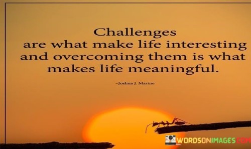 Challenges Are What Make Life Interesting And Overcoming Quotes