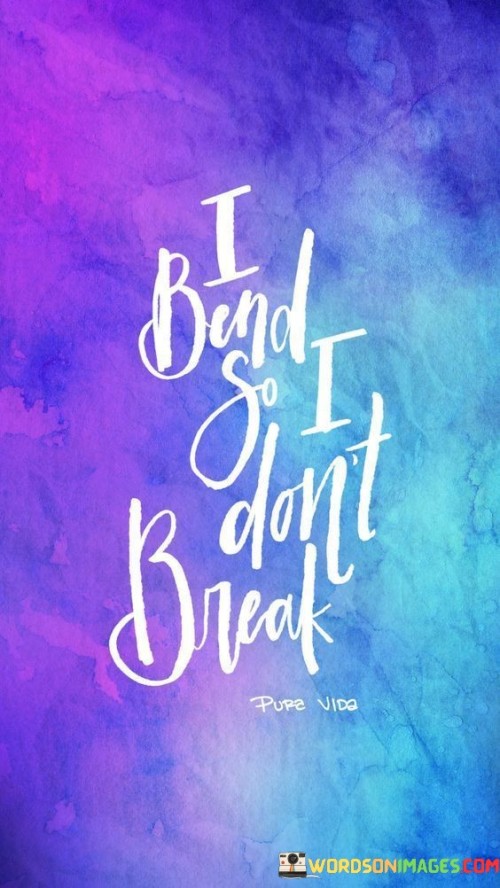 I Bend So I Don't Break Quotes