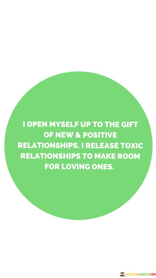 I Open Myself Up To The Gift Of New & Positive Relationships Quotes
