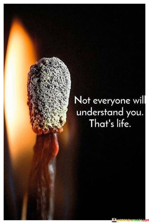Not Everyone Will Understand You That's Life Quotes