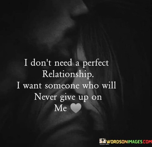 I Don't Need A Perfect Relationship I Want Someone Who Will Never Quotes