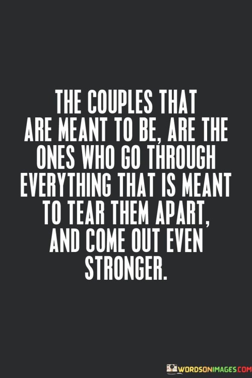 The Couples That Are Meant To Be Are The Ones Who Quotes