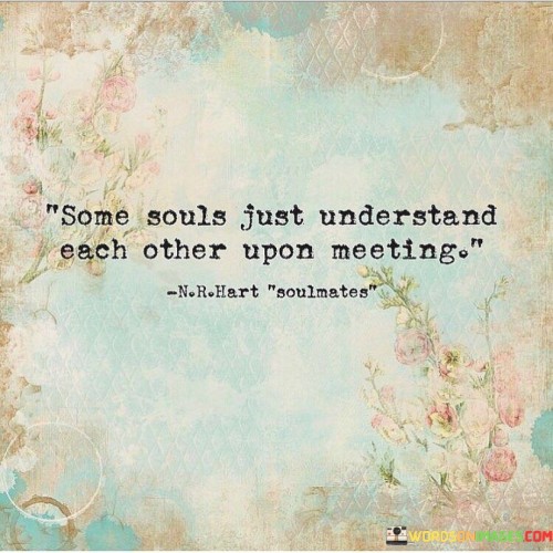 Some Souls Just Understand Each Other Upon Meeting Quotes