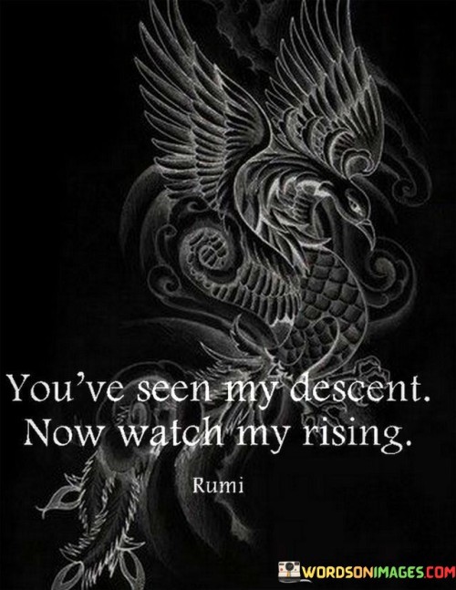 You've Seen My Descent Now Watch My Rising Quotes