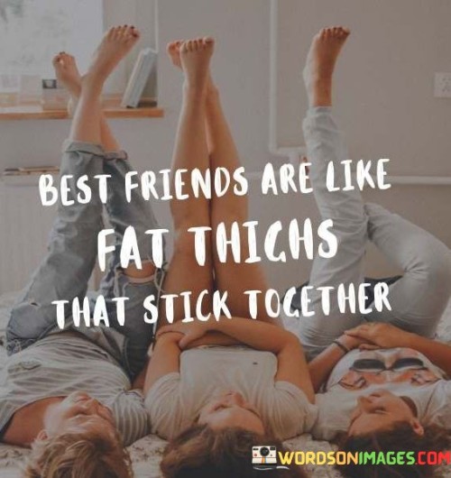 Best Friends Are Like Fat Thighs That Stick Together Quotes