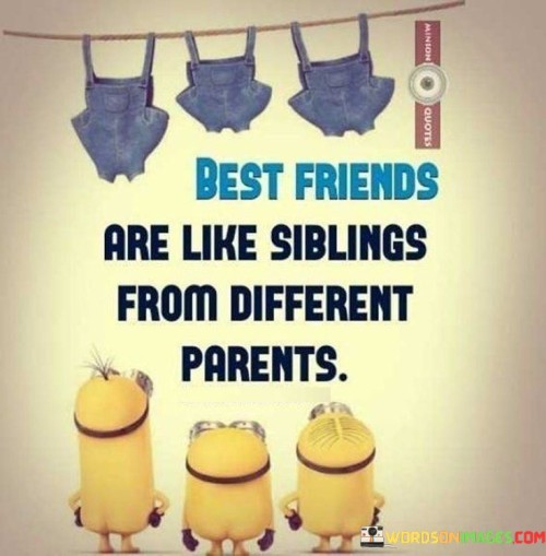 Best Friends Are Like Siblings From Different Parents Quotes