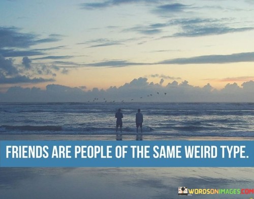 Friends Are People Of The Same Weird Type Quotes