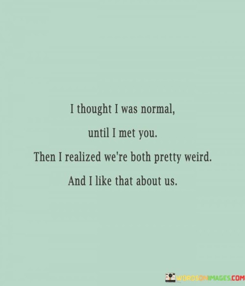 I Thought I Was Normal Until I Met You Then I Realized Quotes