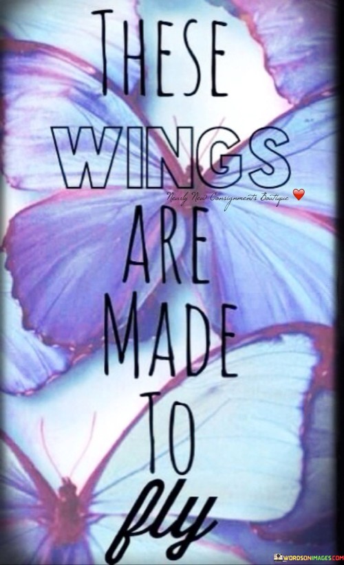 These Wings Are Made To Fly Quotes