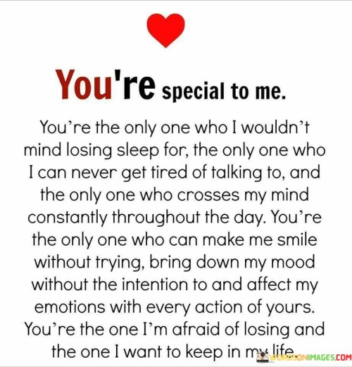 You're The Only One Who I Wouldn't Mind Losing Sleep For Quotes