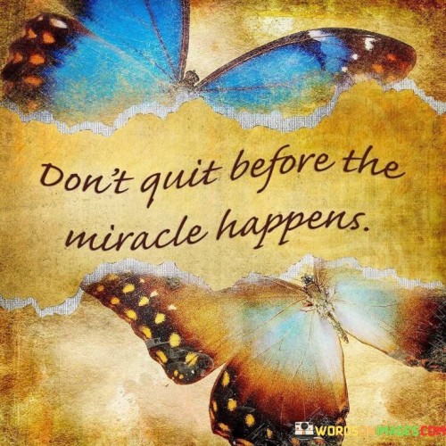 Don't Quit Before The Miracle Happens Quotes