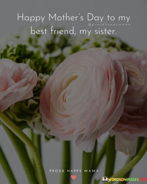 Happy Mother's Day To My Best Friend My Sister Quotes