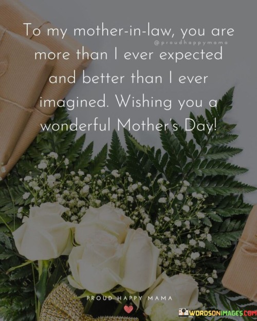 To My Mother In Law You Are More Than I Ever Expected And Better Than Quotes