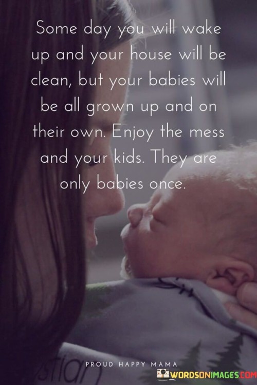 Some Day You Will Wake Up And Your House Will Be Clean But Your Babies Will Be All Grown Quotes