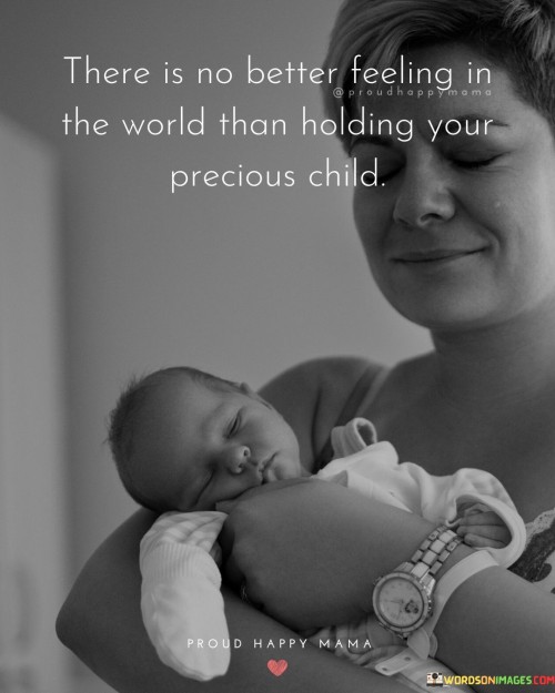 There Is No Better Feeling In The World Than Holding Your Precious Child Quotes