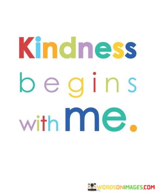 Kindness Beings With Me Quotes