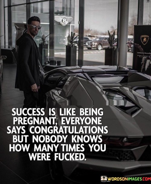 In vividly illustrates that the journey to success often involves unseen efforts, failures, and persistence. It suggests that while success is celebrated openly, the behind-the-scenes struggles and attempts are not always recognized.

The analogy reflects the idea that achievements are the culmination of numerous attempts and experiences, some of which may have resulted in failure. It implies that the process of reaching success often includes overcoming challenges and setbacks that may not be visible to others.

In essence, the analogy promotes a mindset of understanding and empathy. It encourages individuals to appreciate the unseen dedication and perseverance that contribute to success. By recognizing the value of continuous effort, individuals can approach their own pursuits with patience, determination, and a willingness to learn from both successes and failures.