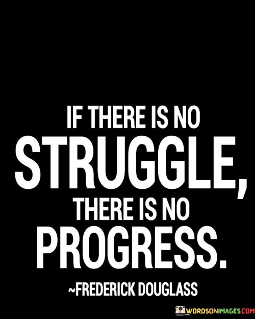 There Ia No Struggle There Is No Progress Quotes