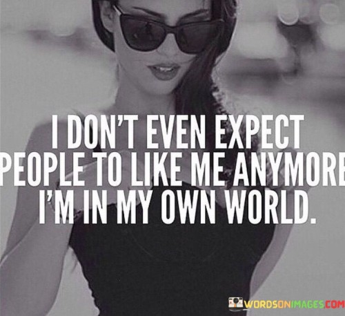 I Don't Even Expect People To Like Me Anymore Quotes