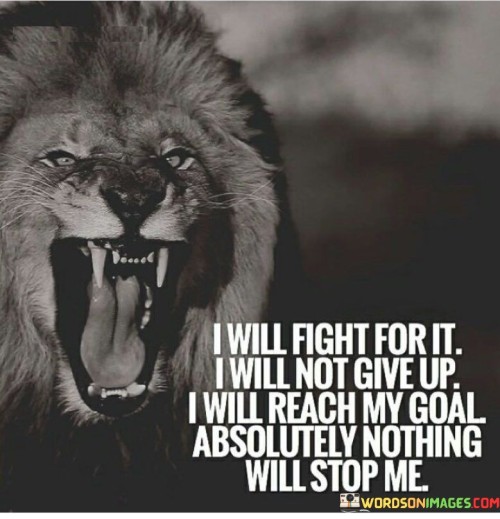 I Will Fight For It I Will Not Give Up Quotes