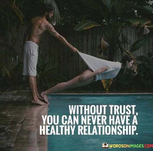 Without Trust You Can Never Have A Healthy Relationship Quotes