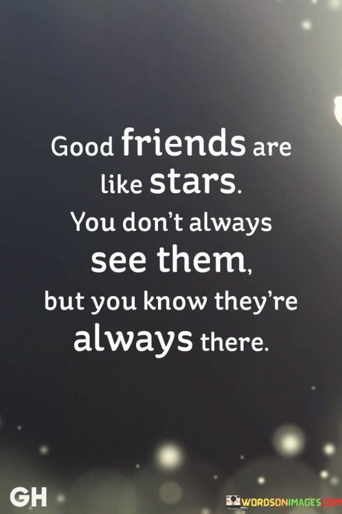 Good Friends Are Like Stars You Don't Always See Them Quotes