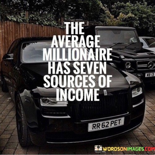 The Average Millionaire Has Seven Sources Of Income Quotes