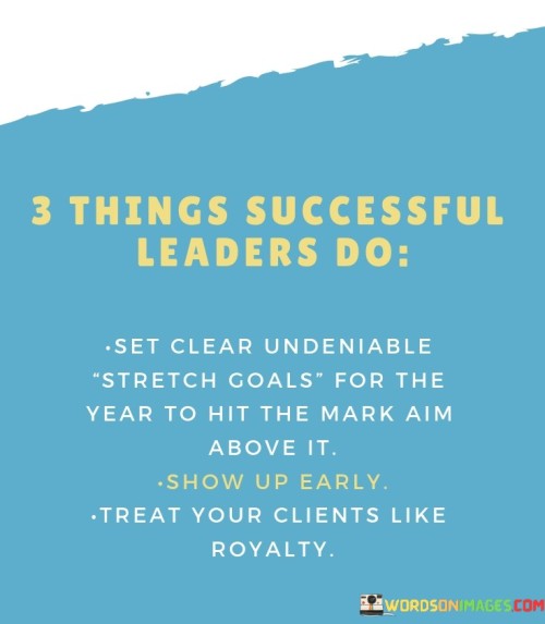 3 Things Successful Leaders Do Set Clear Undeniable Stretch Quotes