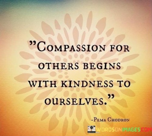 Compassion For Others Begins With Kindness To Quotes