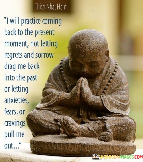 I Will Practice Coming Back To The Present Moment Quotes