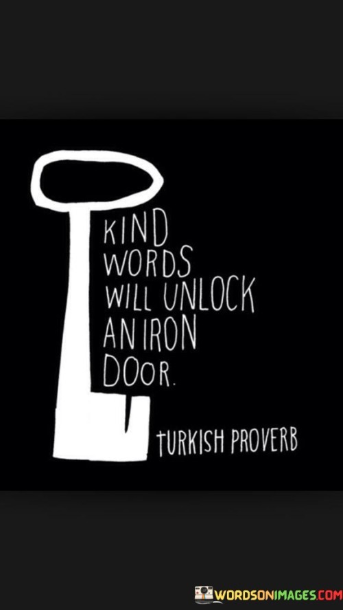 Kind Words Will Unlock Quotes