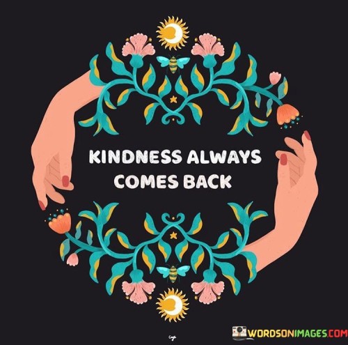 Kindness Always Comes Back Quotes