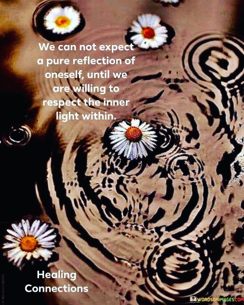 We Can Not Expect A Pure Reflection Of Oneself Quotes