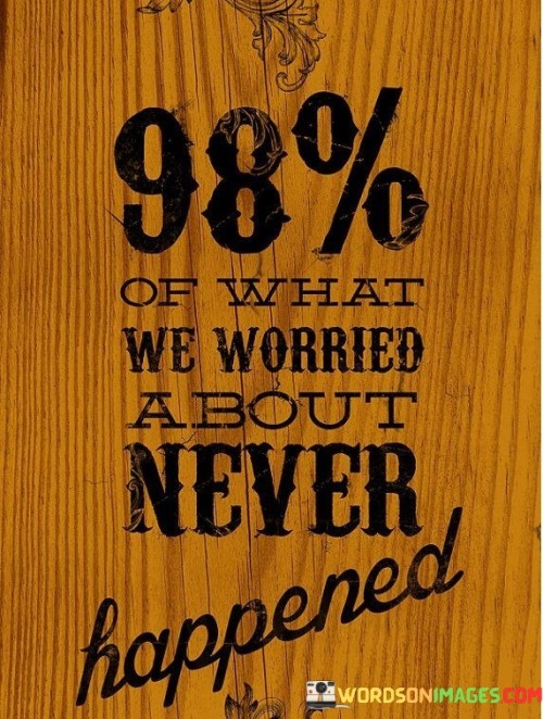 98 Of What We Worried About Never Happended Quotes