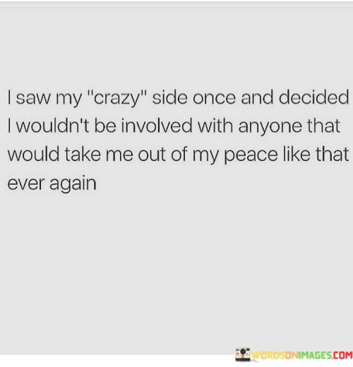 I Saw My Crazy Side Once And Decided I Wouldn't Be Involved Quotes