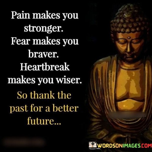 Pain Makes You Stronger Fear Makes You Braver Quotes