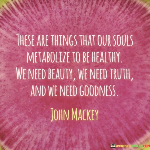 These Are Things That Our Souls Metabolize To Be Healthy Quotes