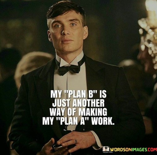 My Plan B Is Just Another Way Of Making Quotes