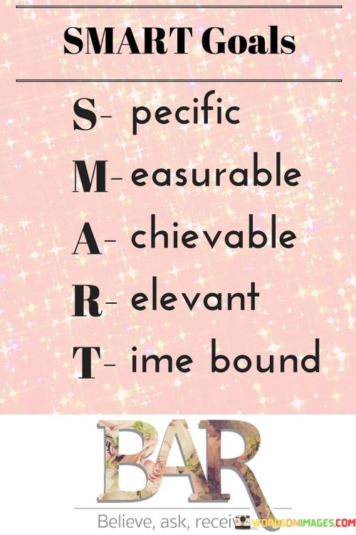 Smart Goals Specific Measurable Achieveable Quotes