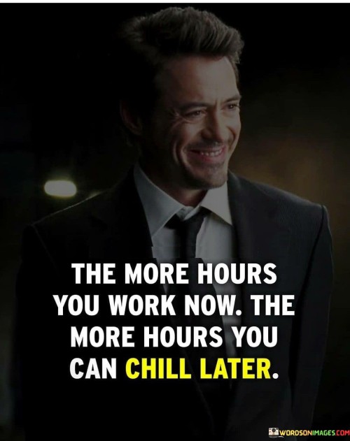 The More Hours You Work Now The More Hours Quotes