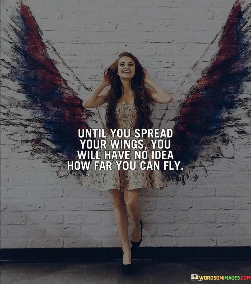 Until You Speard Your Wings You Will Have No Idea Quotes