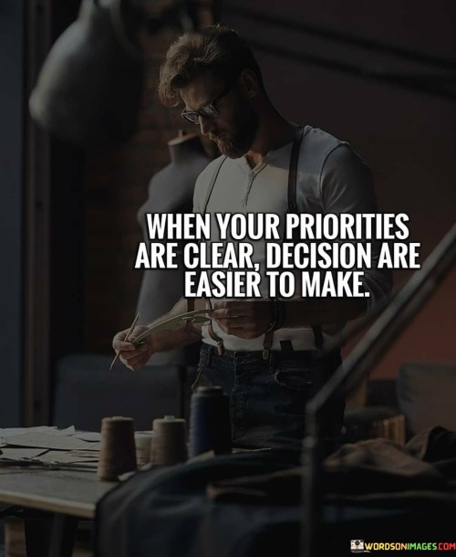 When Your Priorities Are Clear Decision Are Easier Quotes