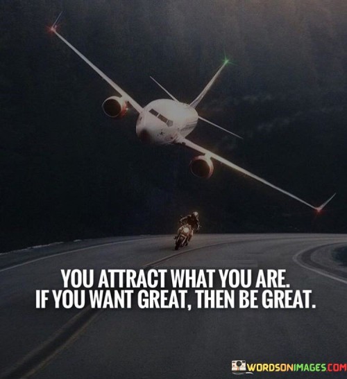 You Attract What You Are If You Want Great Quotes